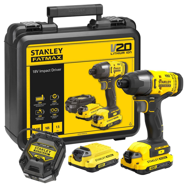 SFMCF800C2K-QW - Avvitatore a Impulsi Stanley FatMax SFMCF800C2K-QW 18V 1.5Ah