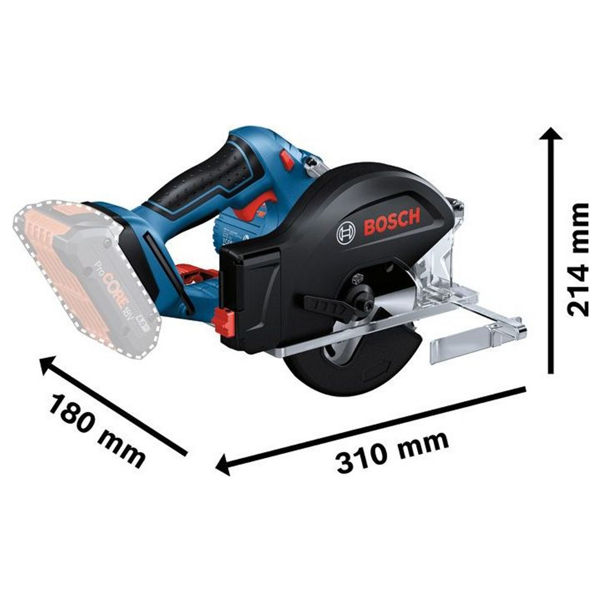 06016B8001 - Cirkelzaag Bosch Professionele GKM 18V-50 PRO 18V - Afbeelding 17