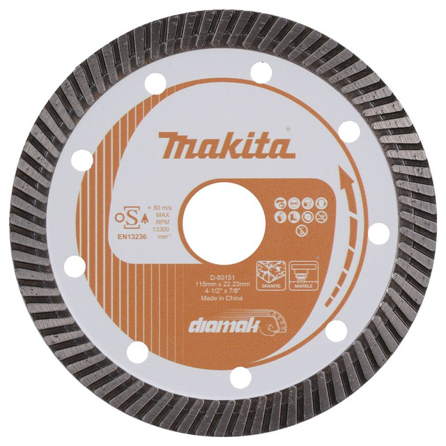 D-80151 - Disque diamant Makita D-80151 115 mm Marbre Granit - Image 2