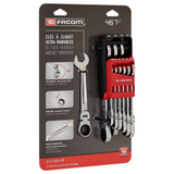 467BF.JP10PB - Ratelsleutelset Flex Facom 467BF-kopset, 10 stuks - Afbeelding 2