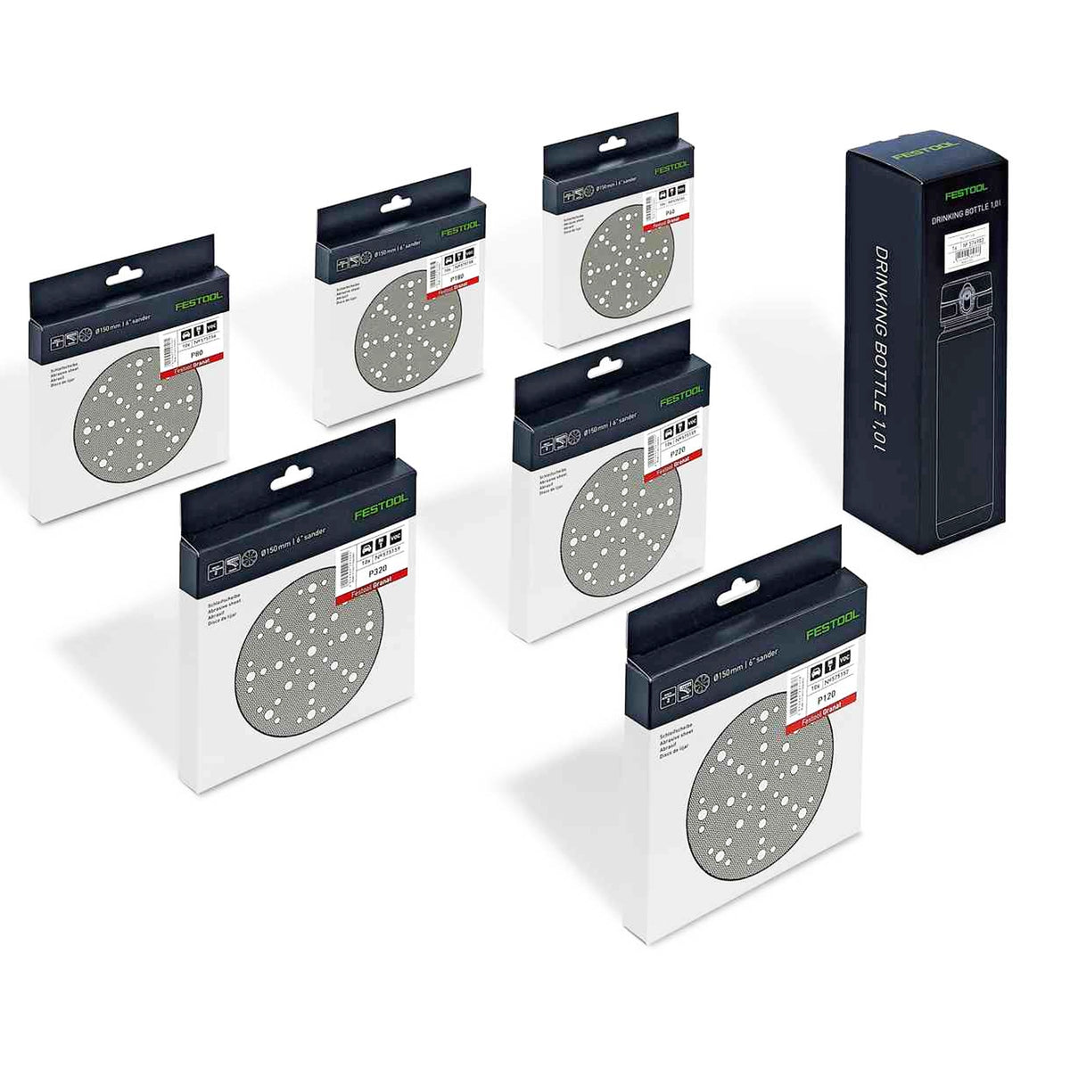 Disques abrasifs Festool Granat STF D150/48 GR-Set P