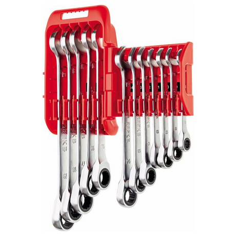 U02856342 - Set 12 Chiavi Combinate Cricchetto USAG 285 KB/DS12 - Immagine 2