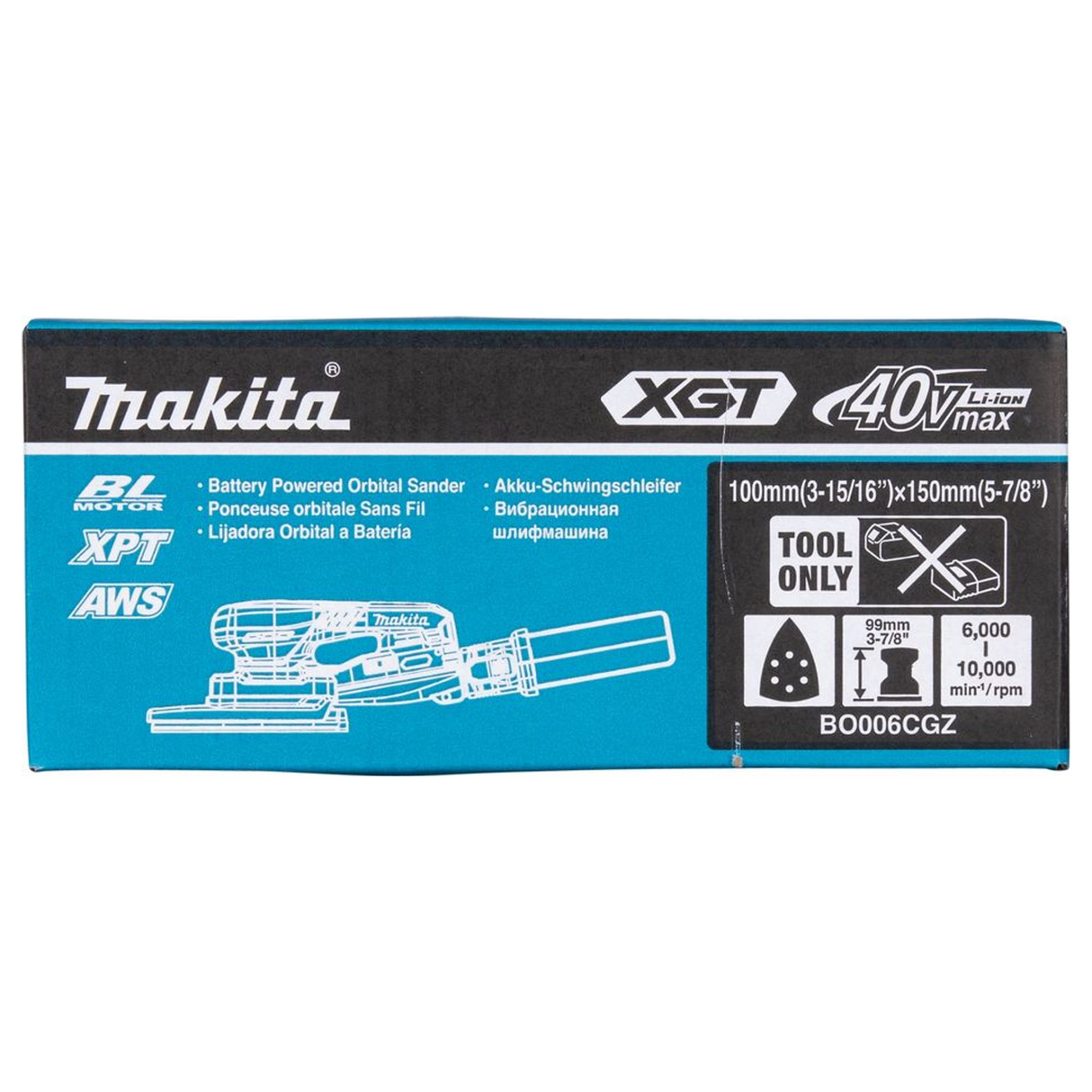 BO006CGZ - Delta excentrische schuurmachine Makita BO006CGZ 40V - Afbeelding 21