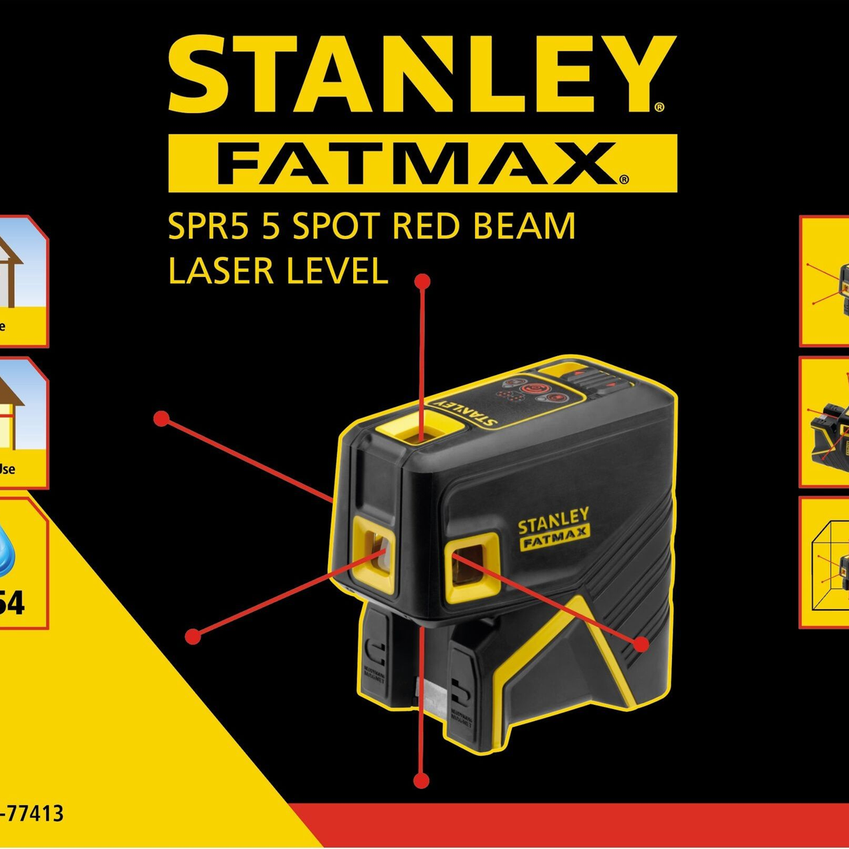 FMHT1-77413 - Niveau laser Stanley FatMax FMHT1-77413 Rayon rouge à 5 points - Image 12