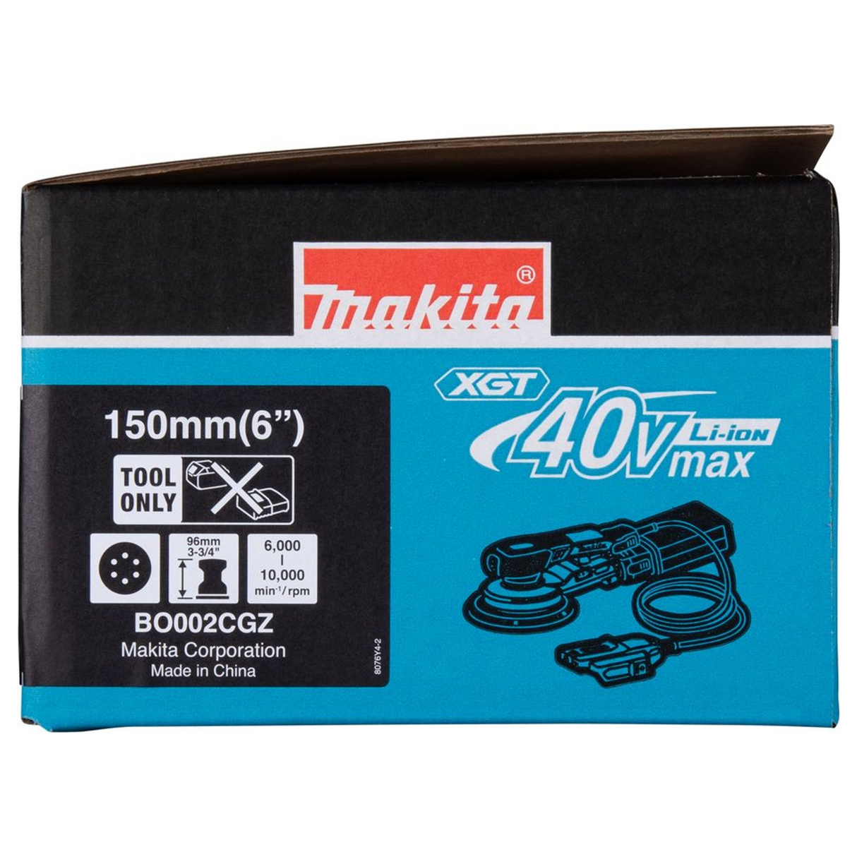 BO002CG - Excentrische schuurmachine Makita BO002CGZ 40V - Afbeelding 20