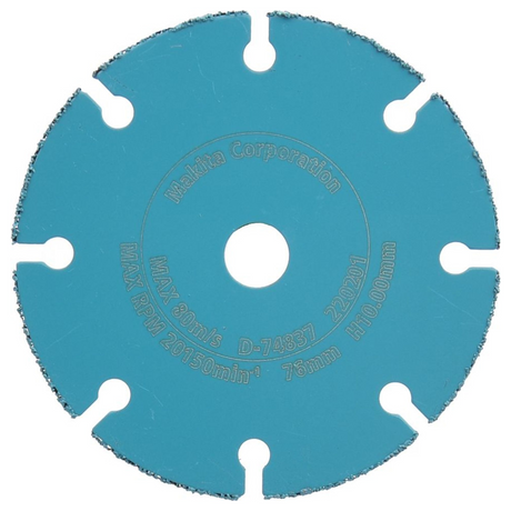 D-74837 - Disque de coupe en carbure de tungstène Makita D-74837 76x10mm - Image 3