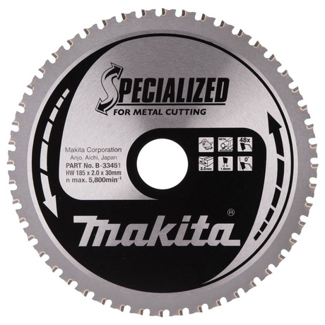 B-33451 - Gespecialiseerd TCT-mes Makita B-33451 185x30mm 48T - Afbeelding 2