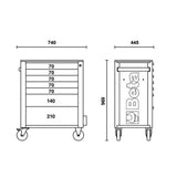 Cassettiera Porta utensili Beta RSC24/7